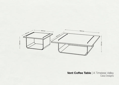 Vent Coffee Table Set Vent Coffee Table Set