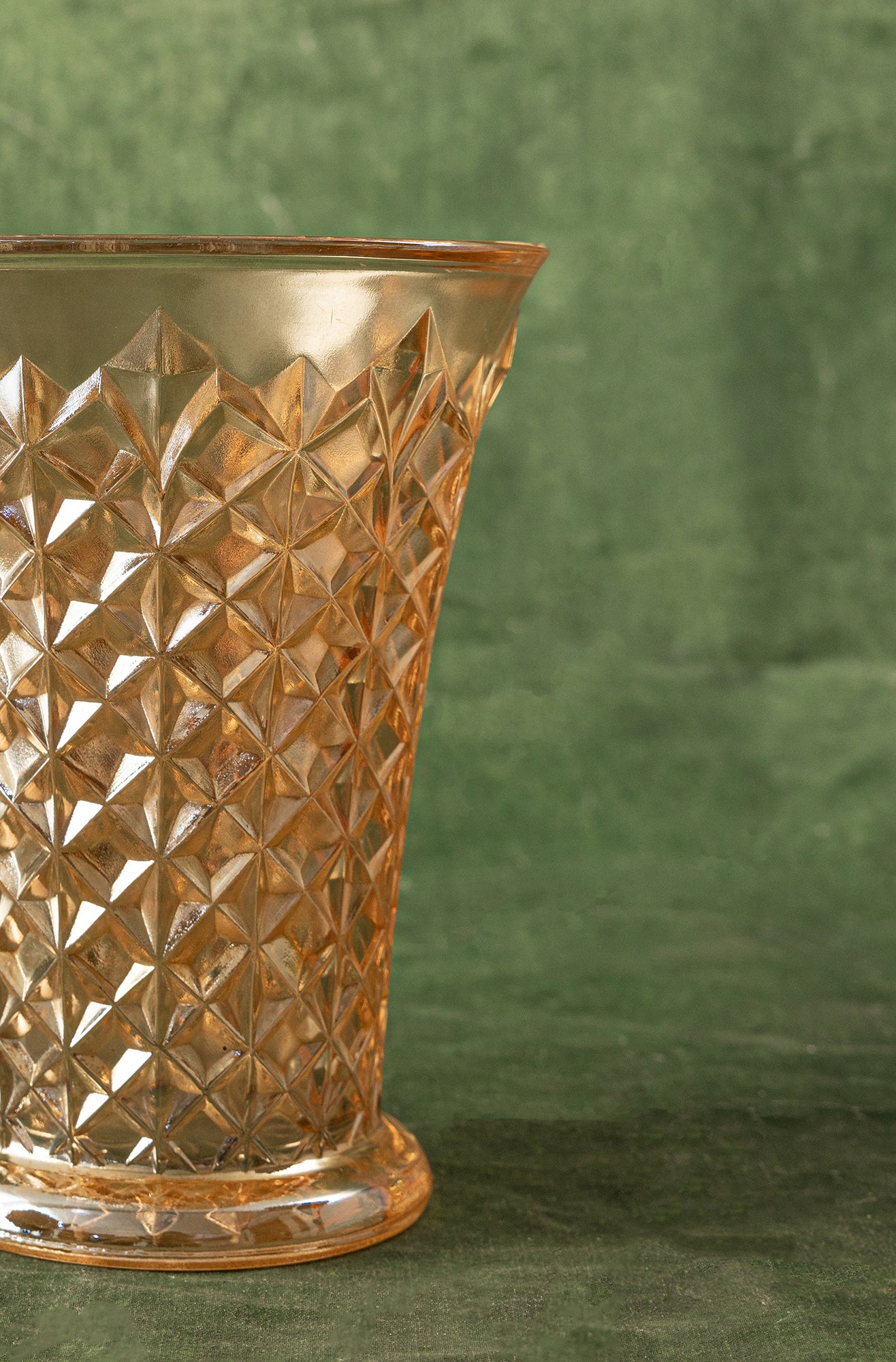Sowerby Carnival Marigold Glass Vase