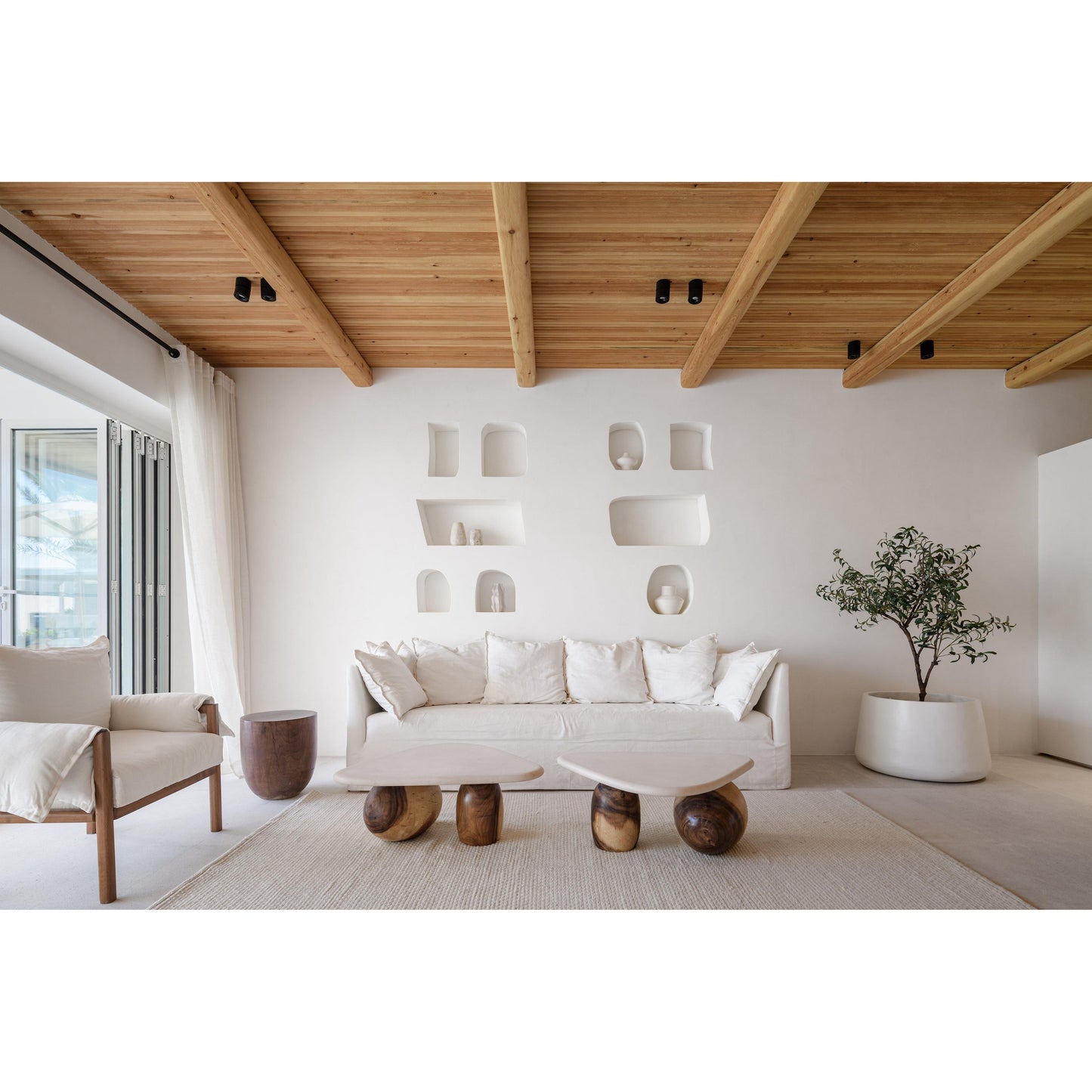 Twin Stone Coffee Tables - Reha- The Mob Collective