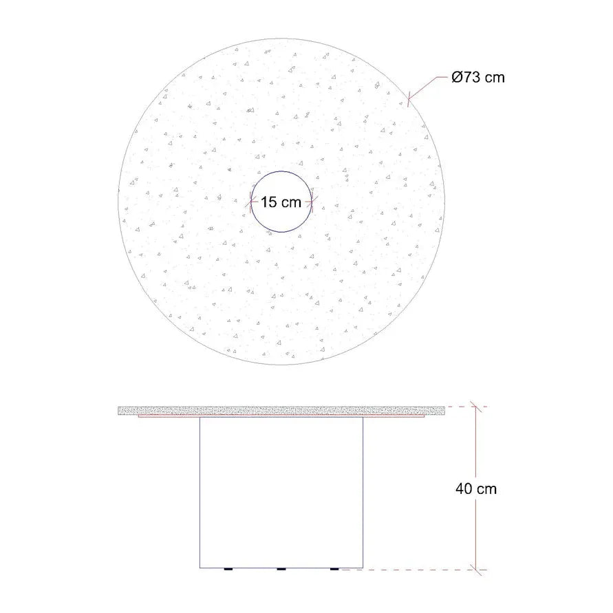 The Classic Travertine (2 Tables-Round & Cone Base)