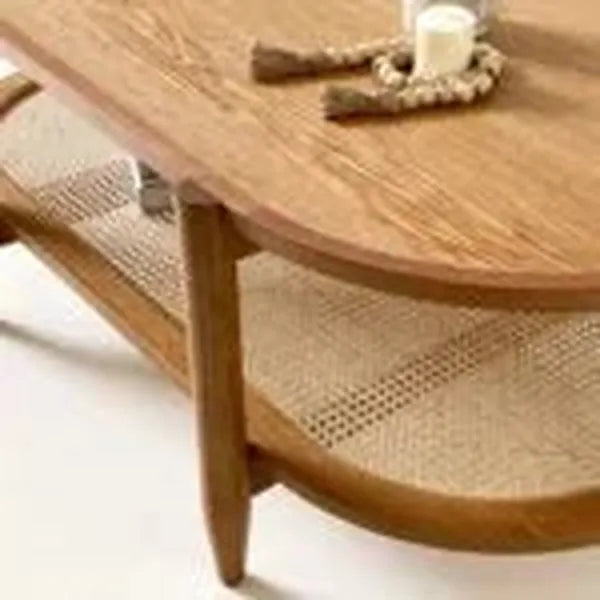 Rattan Oval Coffee Table