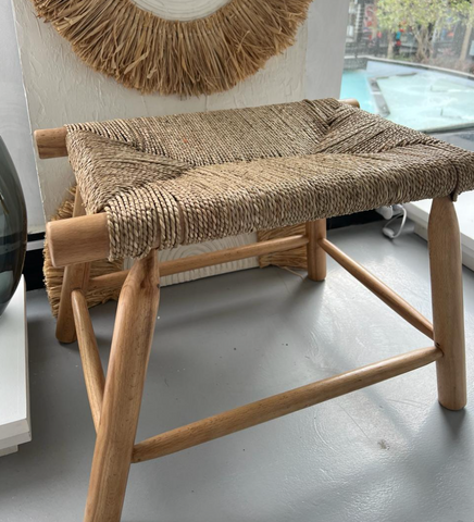 Natural Seagrass Bench Natural Seagrass Bench