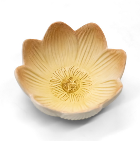 Vintage Fitz And Floyd Yellow Lotus Bowls Vintage Fitz And Floyd Yellow Lotus Bowls