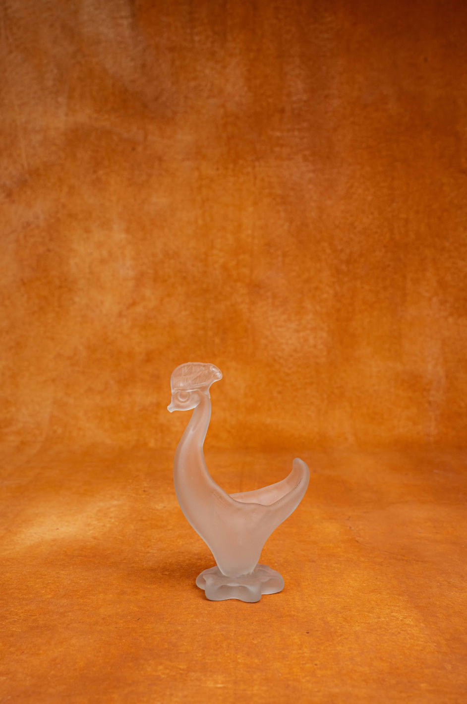 Glass Bird Swan Handmade Figurine