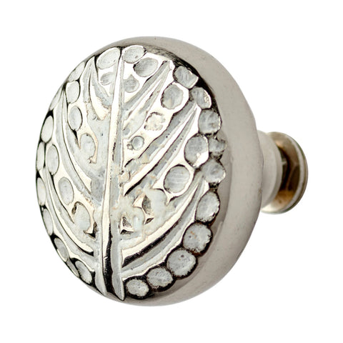 Silver White Knob Silver White Knob