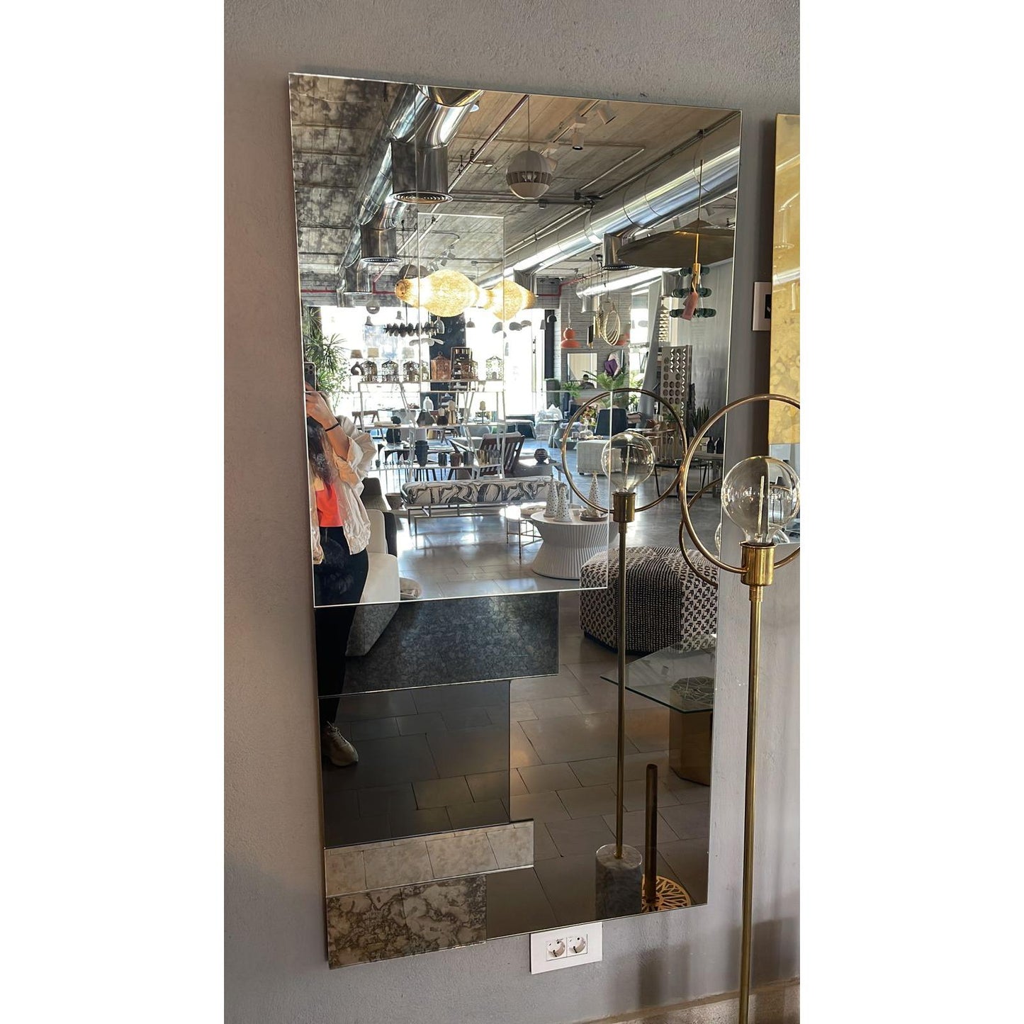 Patched Antique Mirror
