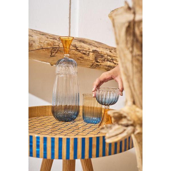 Navy Side Table