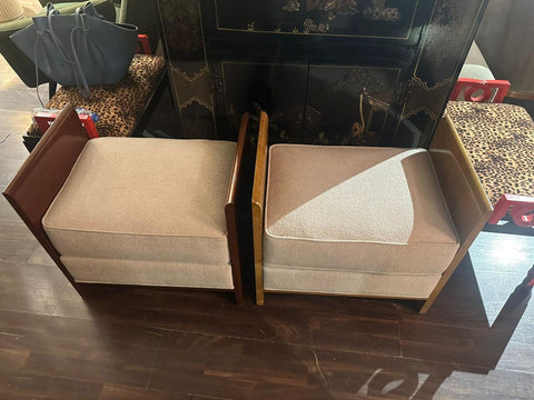 Jean Michel Frank style Ottoman Jean Michel Frank style Ottoman