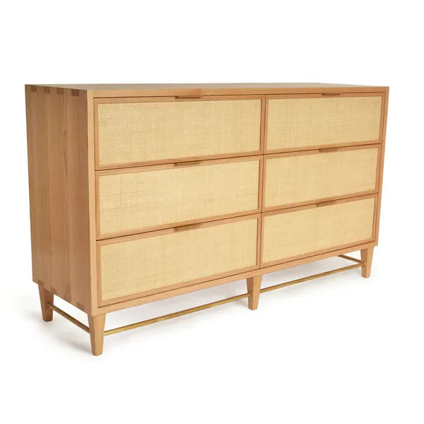 Cane and Oak Dresser