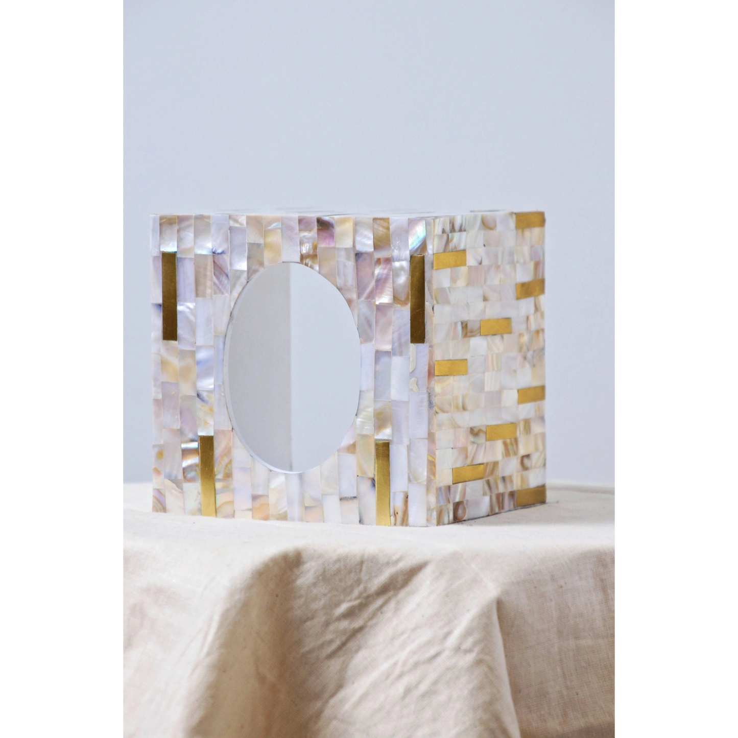 Pearl and Brass Trims Box