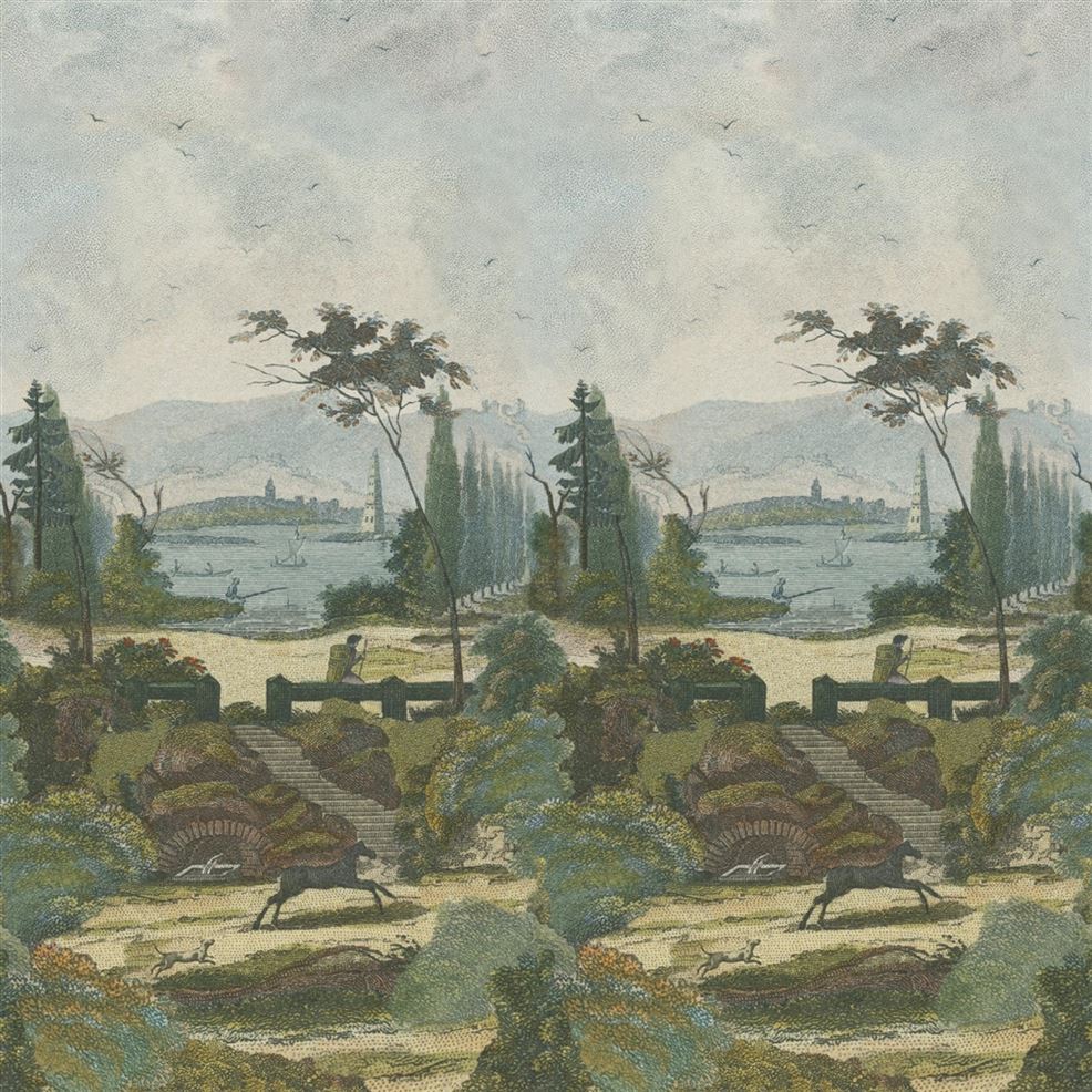 John Derian Pastoral Scene 2 Sky - Design Emporium- The Mob Collective John Derian Pastoral Scene 2 Sky - Design Emporium- The Mob Collective