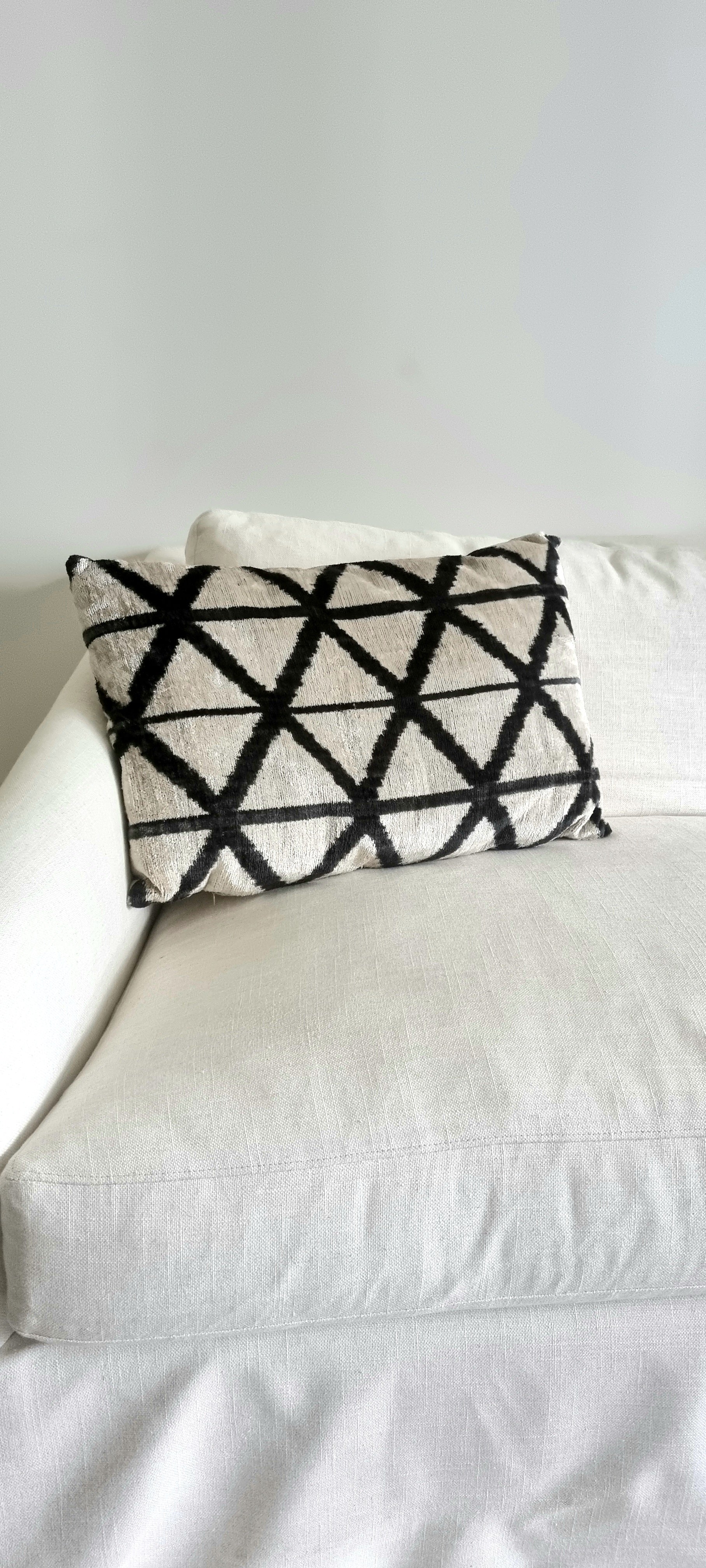 Nets of Ikat Cushion - Maison Turk- The Mob Collective Nets of Ikat Cushion - Maison Turk- The Mob Collective