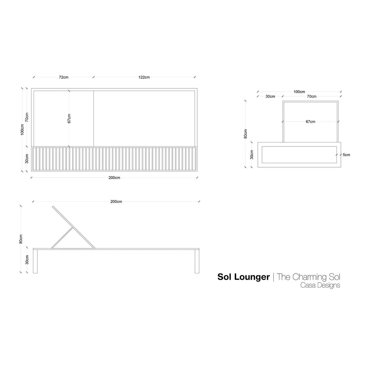 The Sol Lounger - CASA Designs- The Mob Collective