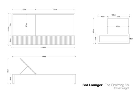 The Sol Lounger - CASA Designs- The Mob Collective The Sol Lounger - CASA Designs- The Mob Collective