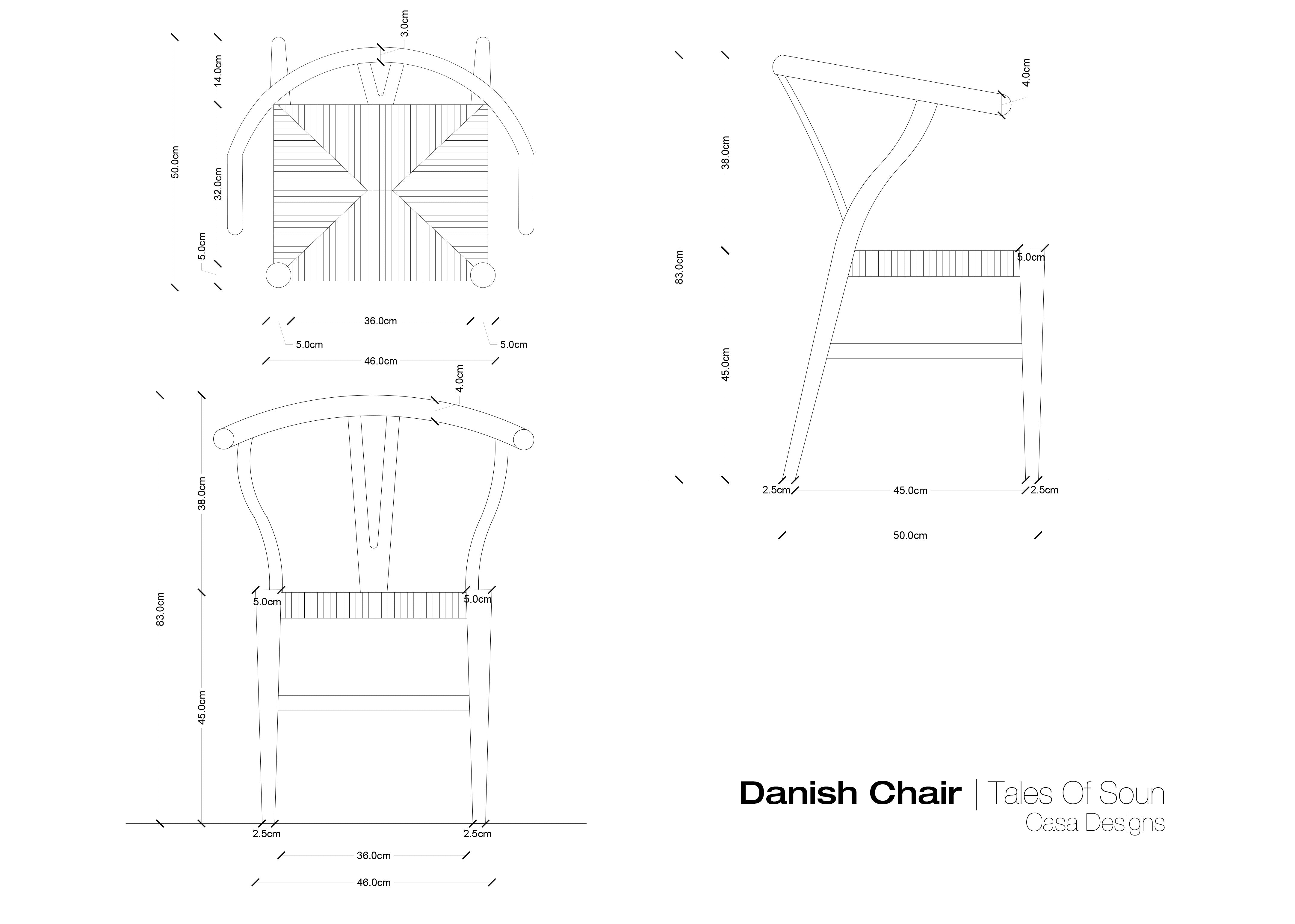 Danish Chair - CASA Designs- The Mob Collective Danish Chair - CASA Designs- The Mob Collective