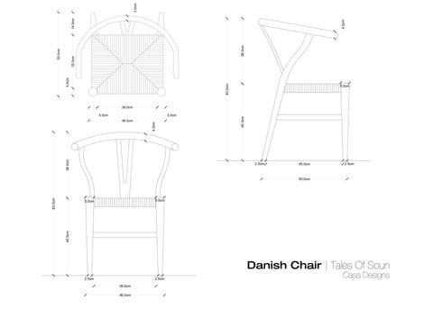 Danish Chair - CASA Designs- The Mob Collective Danish Chair - CASA Designs- The Mob Collective