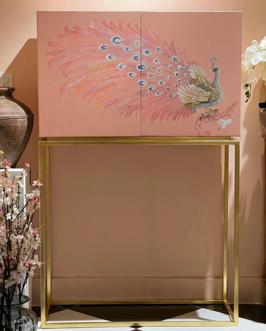 Pink Peacock Cabinet Pink Peacock Cabinet