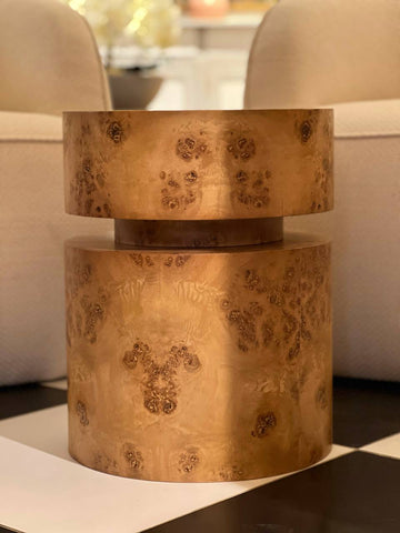 Burl Wood Side Table - THE SPRING PROJECT- The Mob Collective Burl Wood Side Table - THE SPRING PROJECT- The Mob Collective