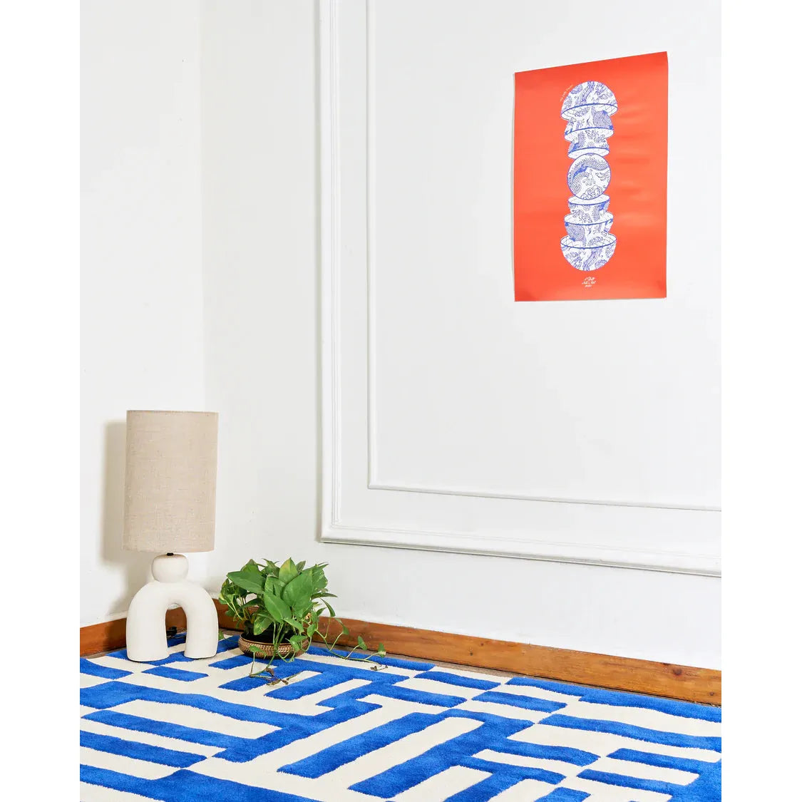 Marine White & Blue - INCA- The Mob Collective