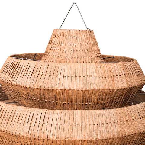 Layered Bamboo Pendant - SNUG- The Mob Collective Layered Bamboo Pendant - SNUG- The Mob Collective