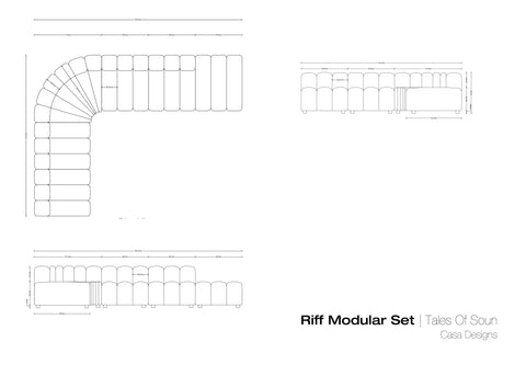 Riff Modular Sofa - CASA designs- The Mob Collective Riff Modular Sofa - CASA designs- The Mob Collective