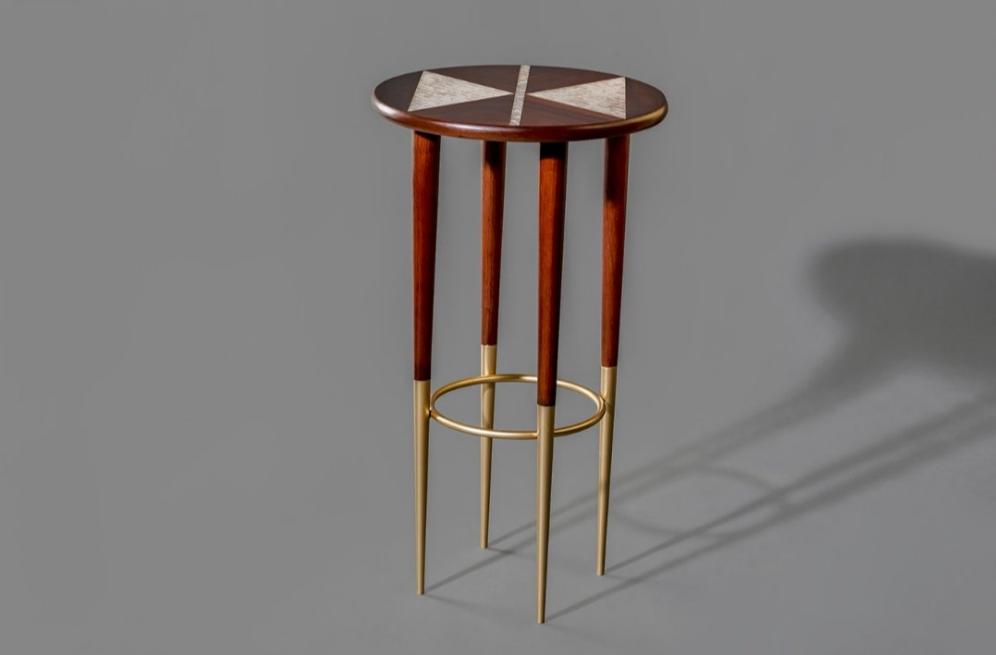 Mother Of Pearl Stool A - TALATA- The Mob Collective Mother Of Pearl Stool A - TALATA- The Mob Collective