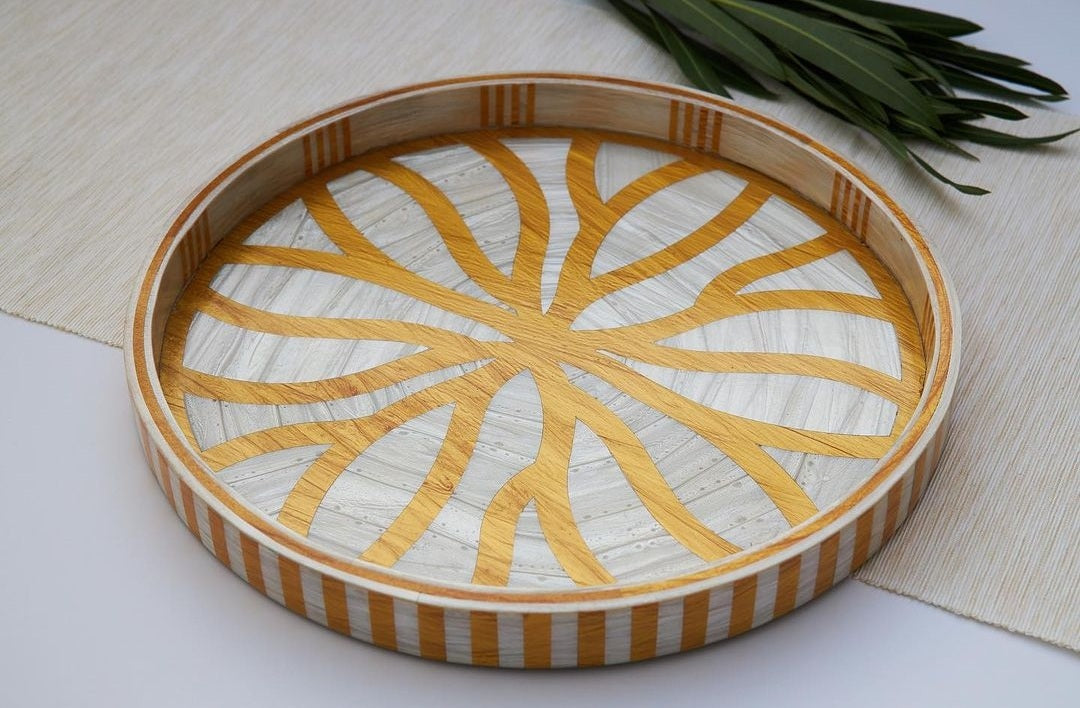 Golden Flower Tray - Rofoof- The Mob Collective Golden Flower Tray - Rofoof- The Mob Collective