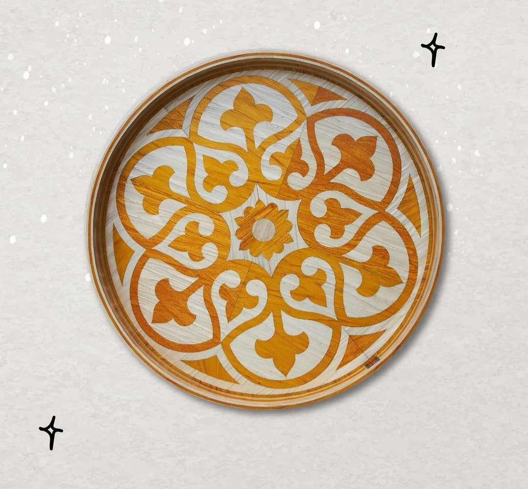 Islamic Geometric Gold Flowers - Rofoof- The Mob Collective