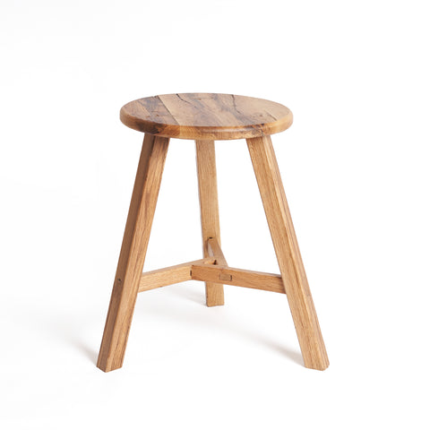 Oak Stool - THE SPRING PROJECT- The Mob Collective Oak Stool - THE SPRING PROJECT- The Mob Collective