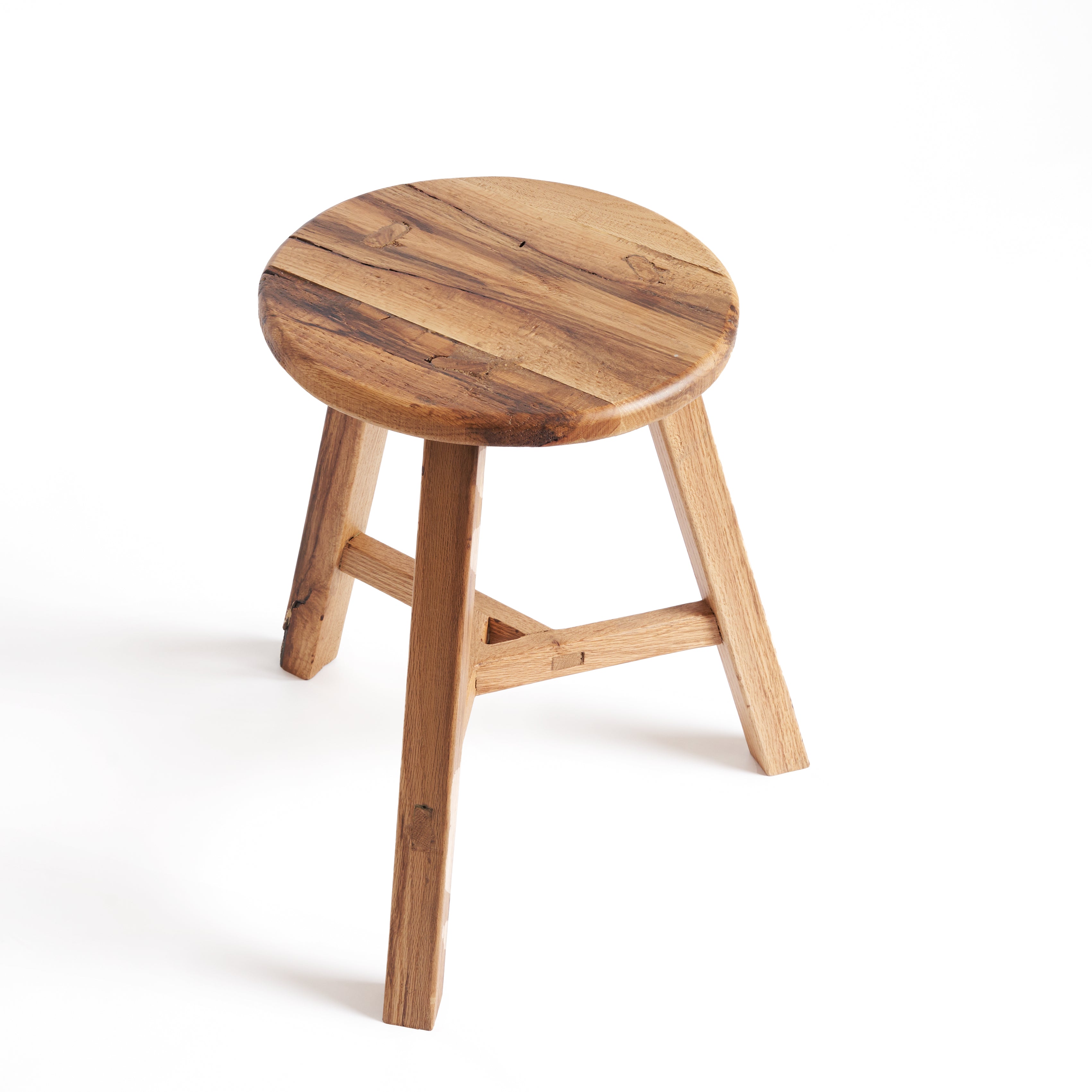 Oak Stool - THE SPRING PROJECT- The Mob Collective Oak Stool - THE SPRING PROJECT- The Mob Collective