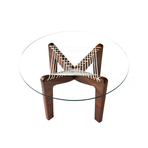 Walnut Rope Table - MAISON KA- The Mob Collective Walnut Rope Table - MAISON KA- The Mob Collective