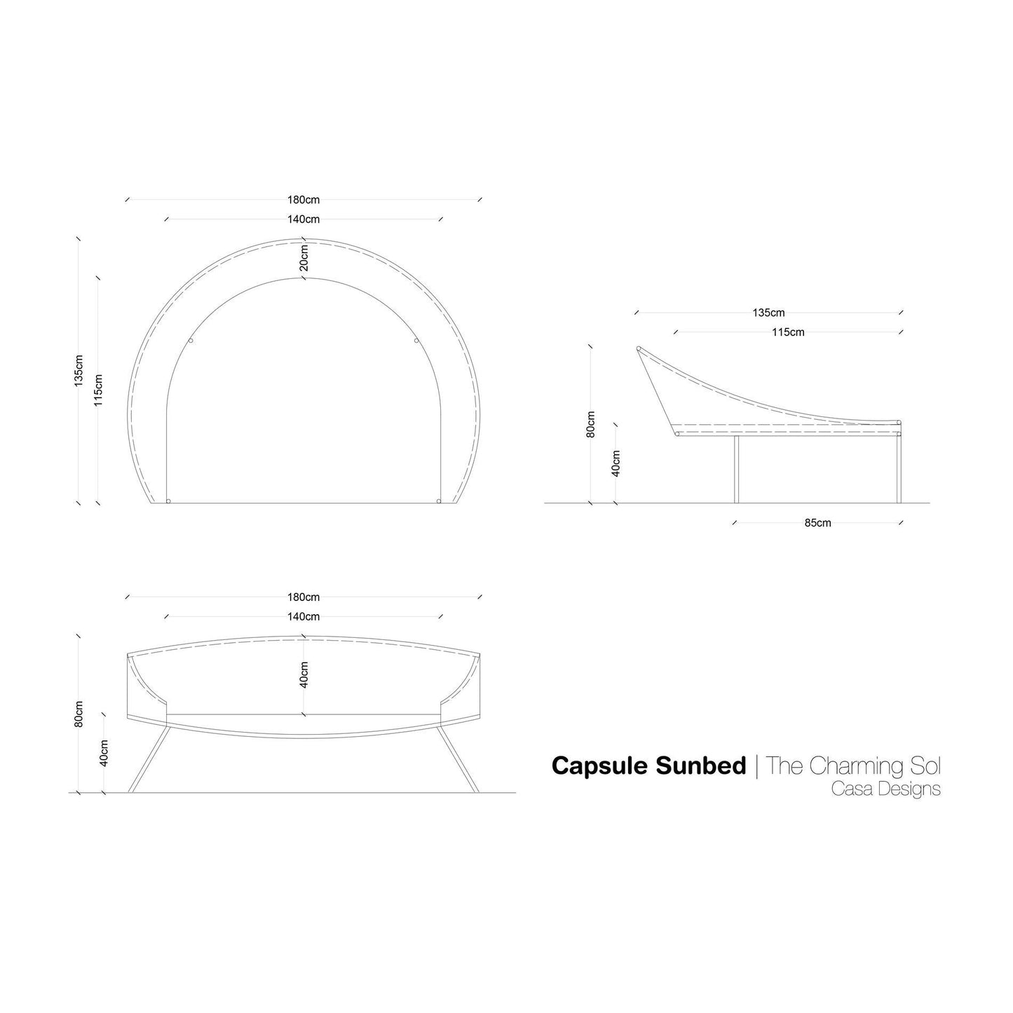 Capsule Sunbed - CASA Designs- The Mob Collective