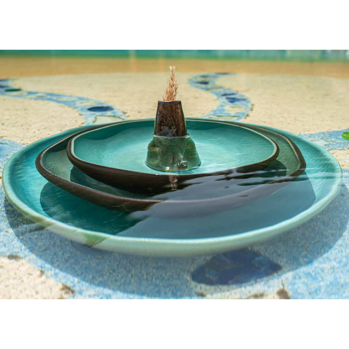 Form Aqua Round Serving Platter - ABRA CADABRA- The Mob Collective