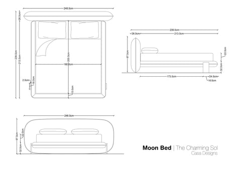 Moon Bed - CASA Designs- The Mob Collective Moon Bed - CASA Designs- The Mob Collective
