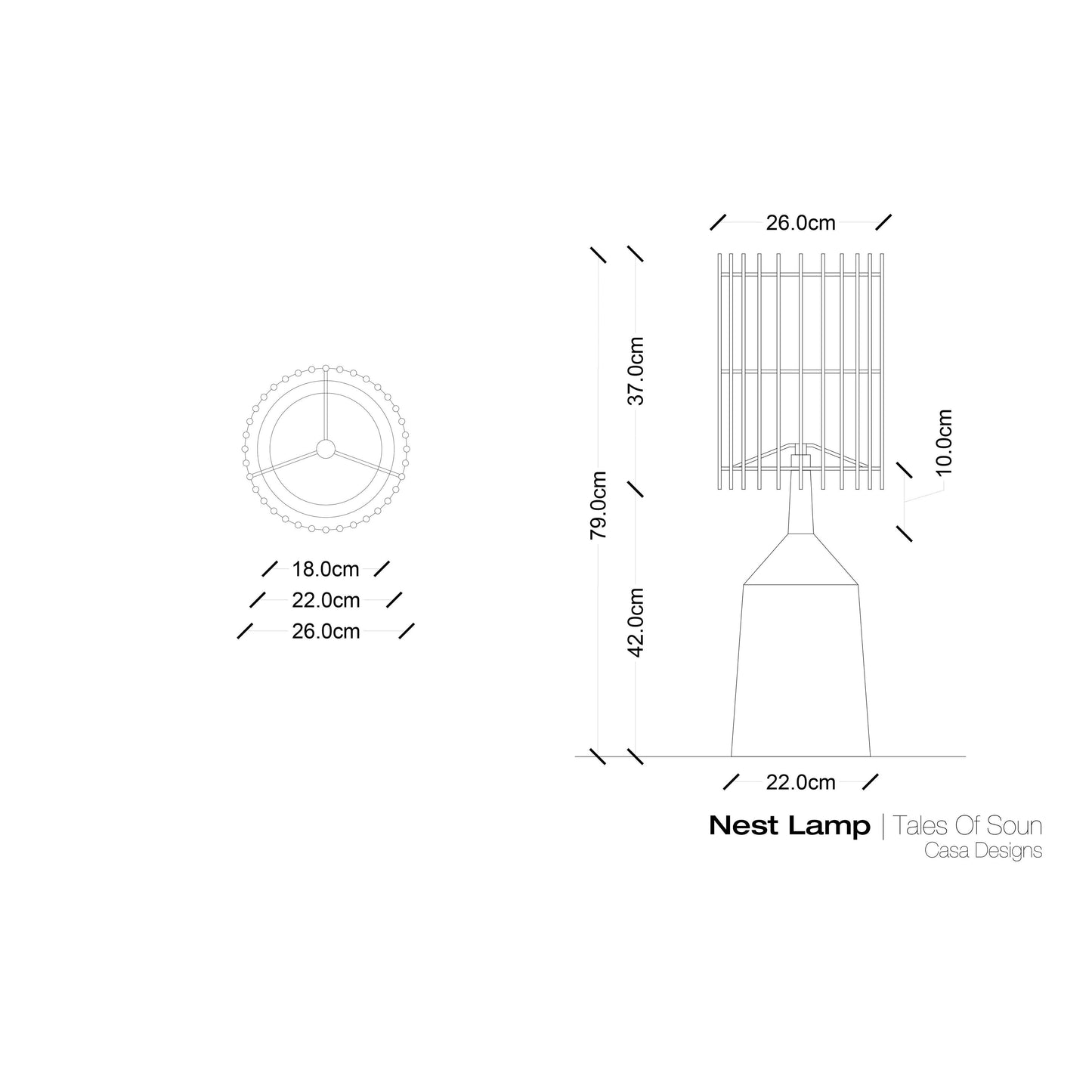 Nest Table Lamp - CASA Designs- The Mob Collective