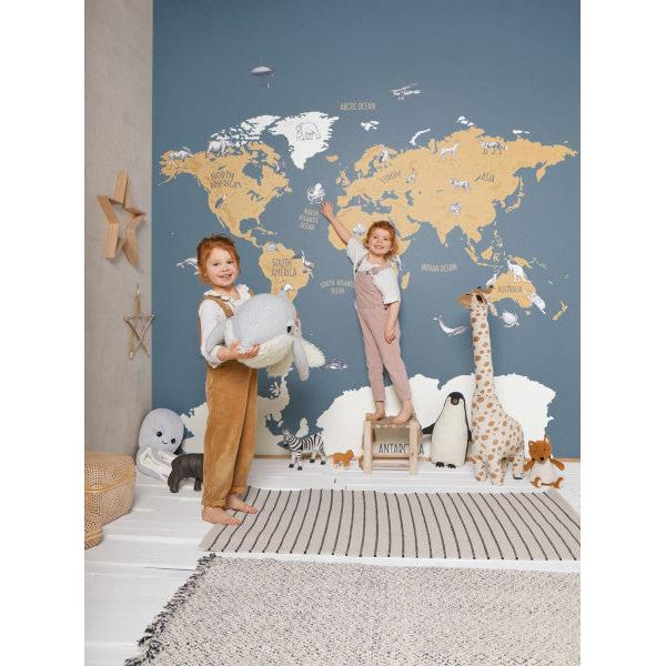 Casamance Our Planet World Map - Design Emporium- The Mob Collective