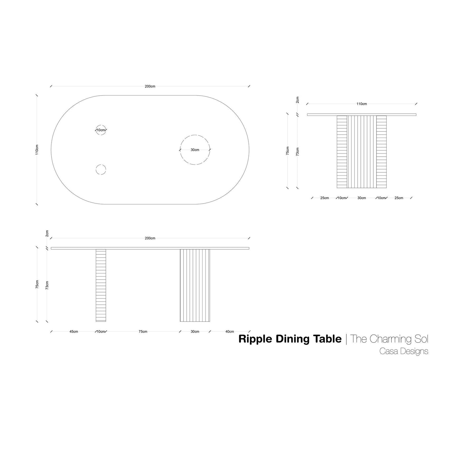 Ripple Dining Set - CASA Designs- The Mob Collective