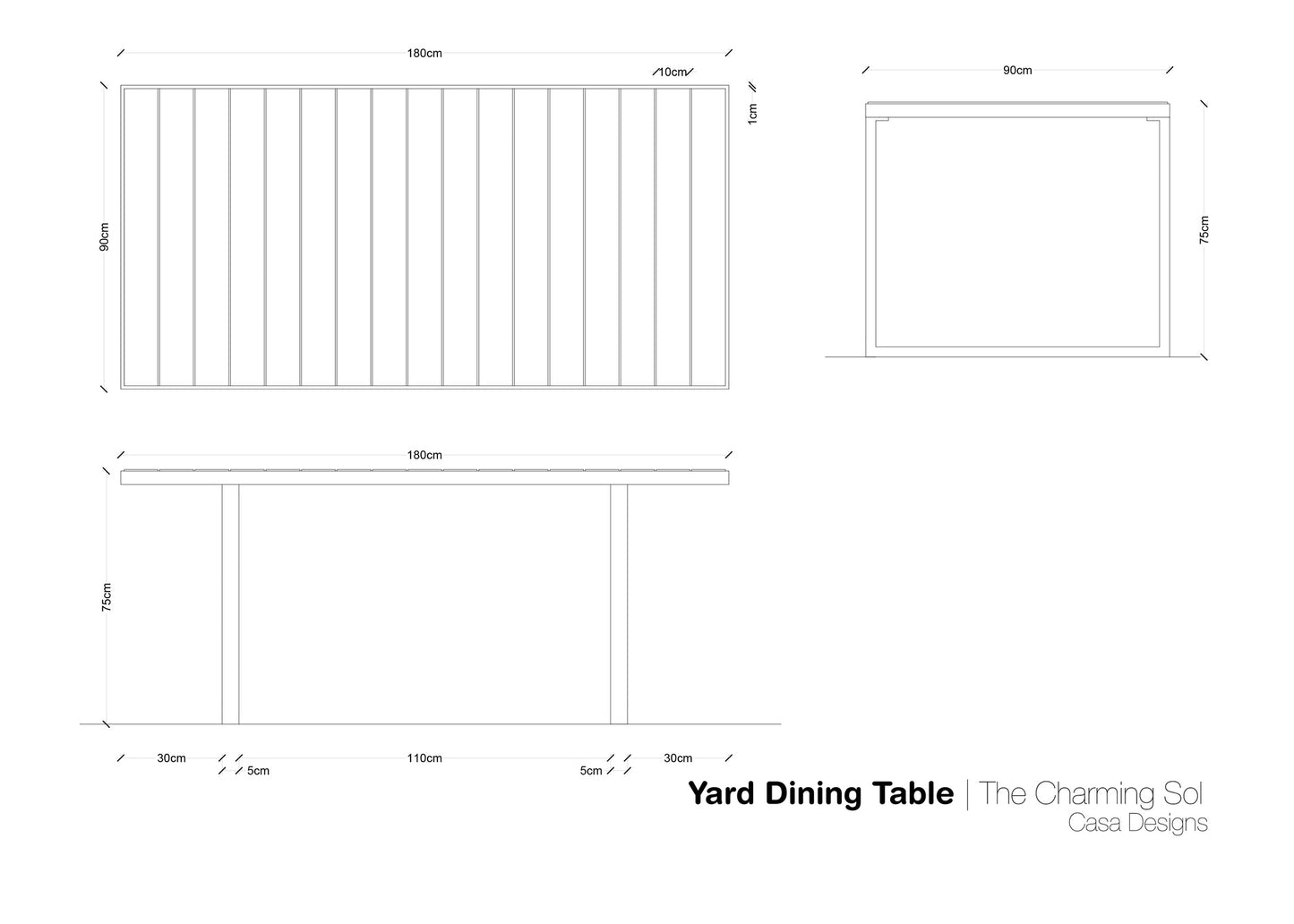 Yard Dining Set - CASA Designs- The Mob Collective