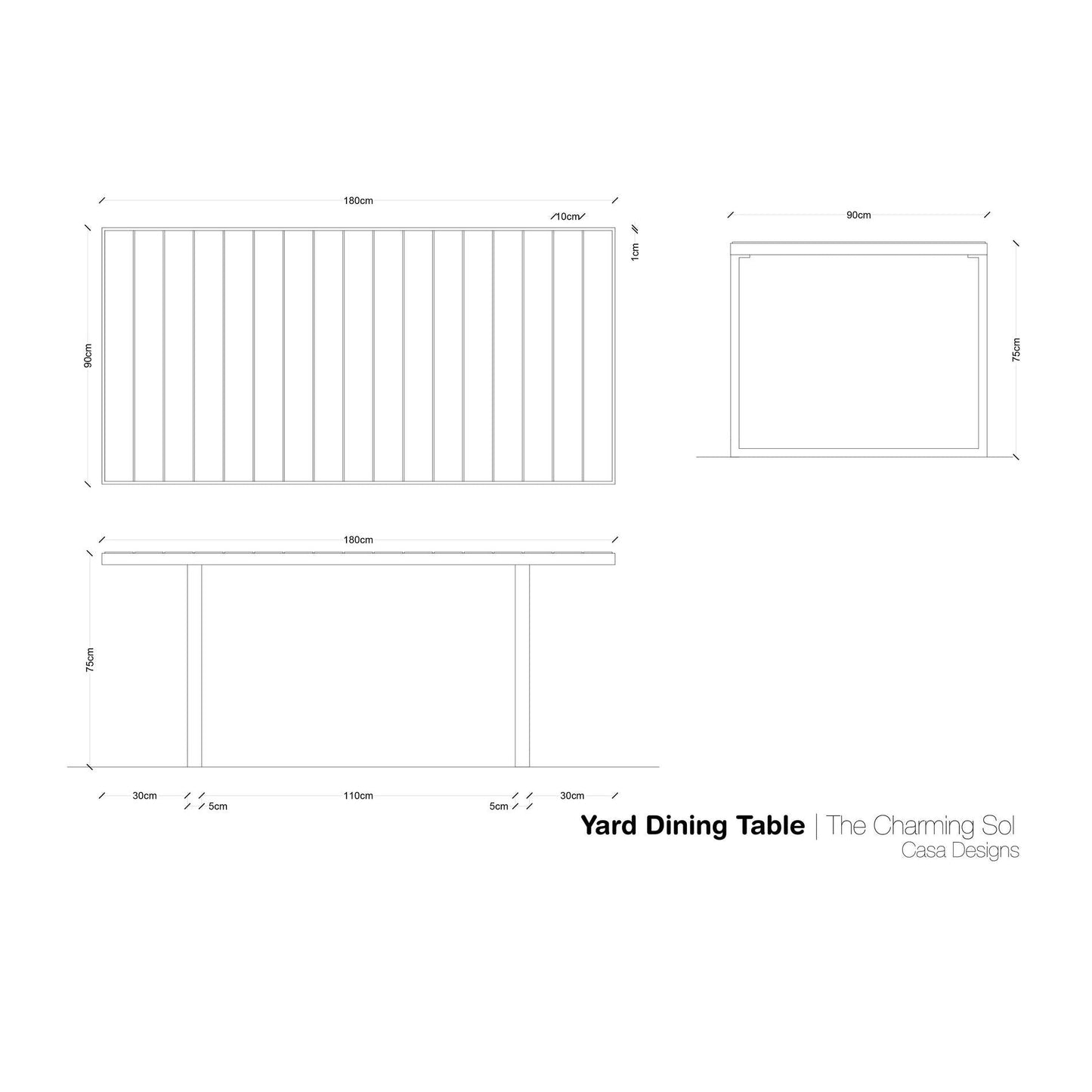 Yard Dining Set - CASA Designs- The Mob Collective