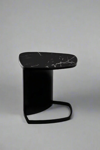 L-Shape Curve (Black Spanish Marble)