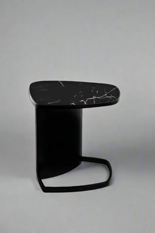 L-Shape Curve (Black Spanish Marble)