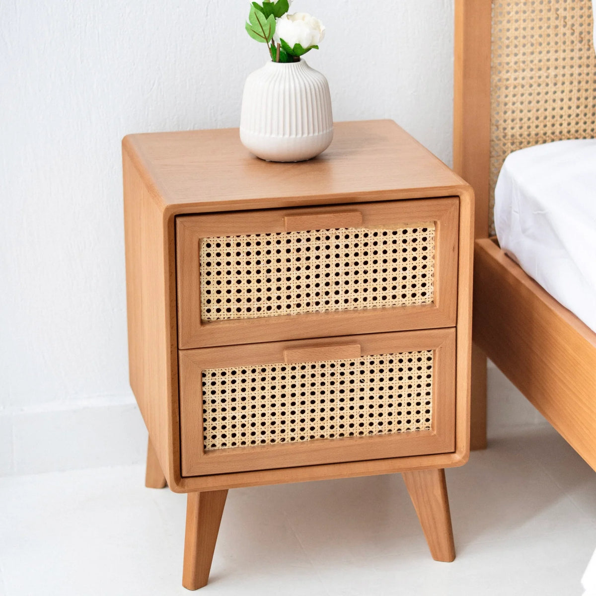 Alba Rattan Nightstand