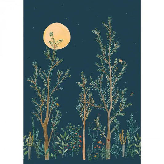 Casamance Green Life Midnight Walk - Design Emporium- The Mob Collective