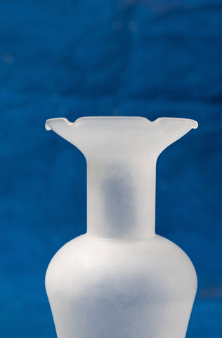 White Opaline Glass Vase