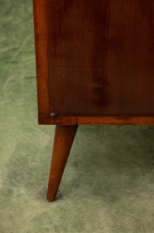 '70s Walnut Bar Cabinet with Internal Lighting