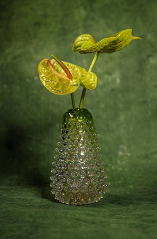 ‘70s Murano Empoli Flower Vase
