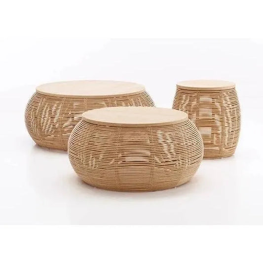 round-bamboo-tables