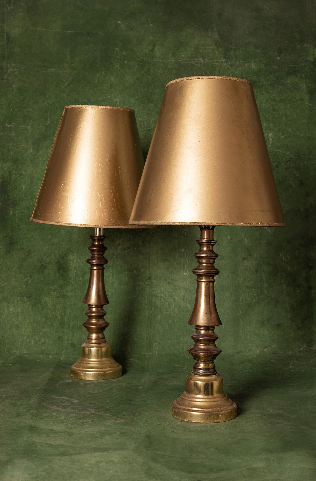 Pair of Gold Regency Table Lamps