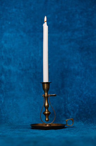 Brass Nautical Swinging Taper Candlestick Holder