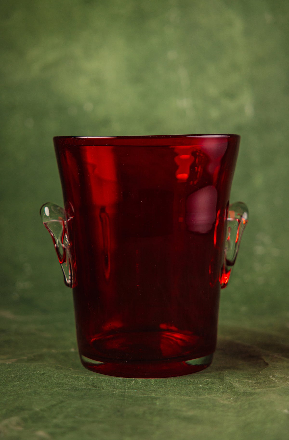 Mid-Century Ruby Red Murano Champagne Bucket